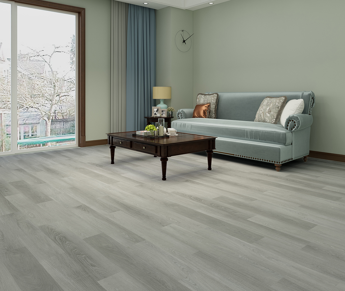 Напольная ПВХ плитка VERTIGO Inspire 9205 SILVERED OAK