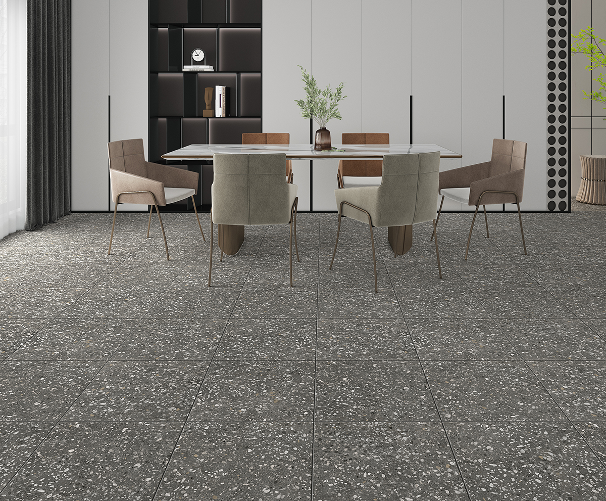Напольная ПВХ плитка VERTIGO Inspire  9506 TERRAZZO GREY
